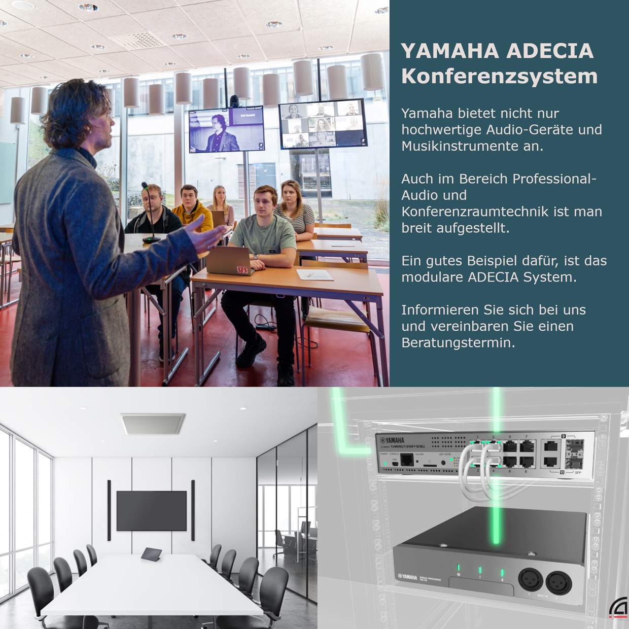 yamaha adecia dante konferenzraum audio professional